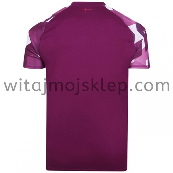 Koszulka Reprezentacja Anglii w Rugby 7S Stroje Wyjazdowe 2020-2021 Krótkie Rękawy