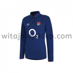 Koszulka Reprezentacja Anglii w Rugby Classic Damska Stroje Wyjazdowe 2020-2021 Długie Rękawy