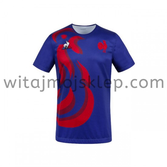 Koszulka Reprezentacja Francji w Rugby 7S Stroje Domowe 2020-2021 Krótkie Rękawy