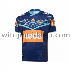 Koszulka Gold Coast Titans Rugby Stroje Domowe 2020 Krótkie Rękawy