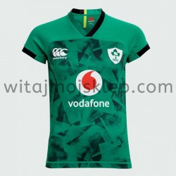 Koszulka Reprezentacja Irlandii w Rugby Damska Stroje Domowe 2020-2021 Krótkie Rękawy