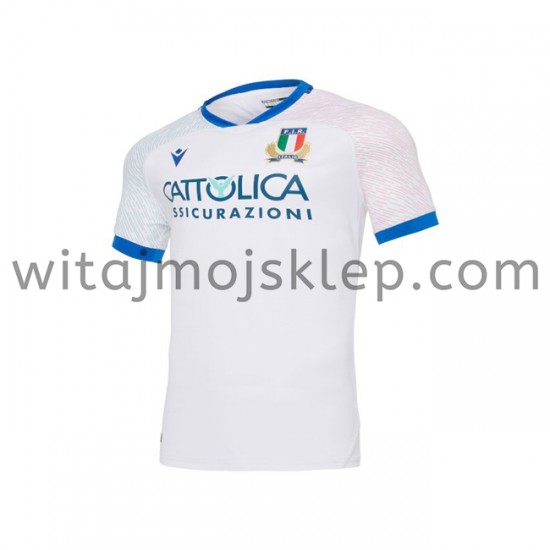 Koszulka Reprezentacja Włoch w Rugby Stroje Wyjazdowe 2020-2021 Krótkie Rękawy