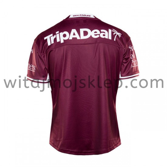 Koszulka Manly Warringah Sea Eagles Rugby Stroje Domowe 2021 Krótkie Rękawy