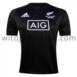 Koszulka Reprezentacja Nowej Zelandii w Rugby 7S Stroje Domowe 2020-2021 Krótkie Rękawy