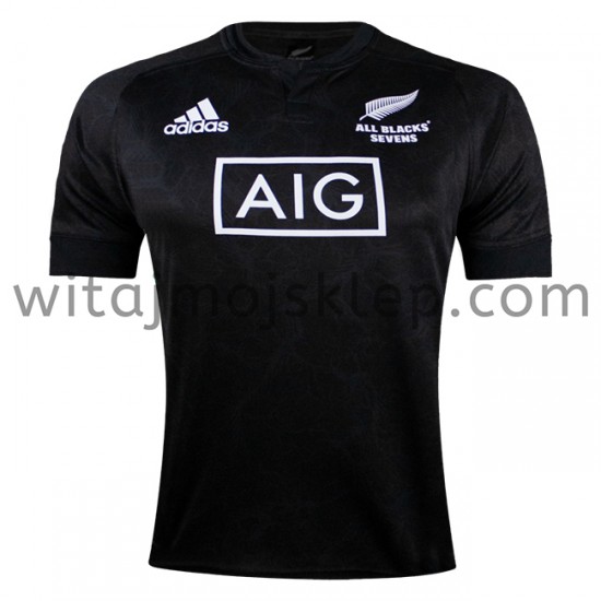 Koszulka Reprezentacja Nowej Zelandii w Rugby 7S Stroje Domowe 2020-2021 Krótkie Rękawy