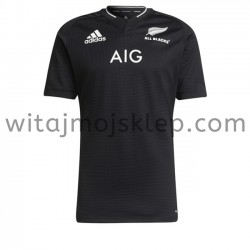 Koszulka Reprezentacja Nowej Zelandii w Rugby Stroje Domowe 2020-2021 Krótkie Rękawy
