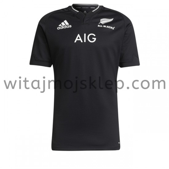 Koszulka Reprezentacja Nowej Zelandii w Rugby Stroje Domowe 2020-2021 Krótkie Rękawy