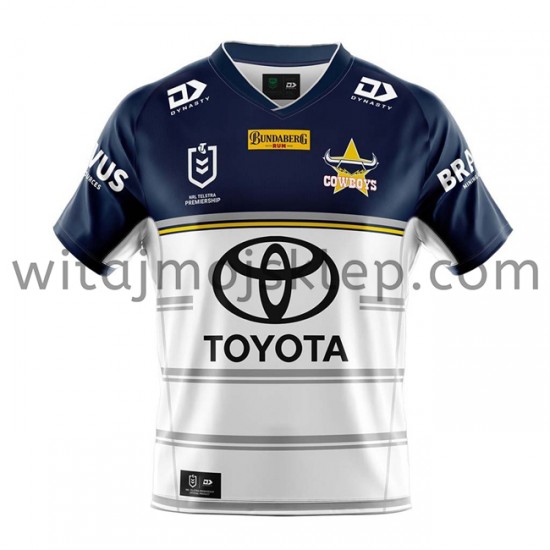 Koszulka North Queensland Cowboys Rugby Stroje Wyjazdowe 2021 Krótkie Rękawy