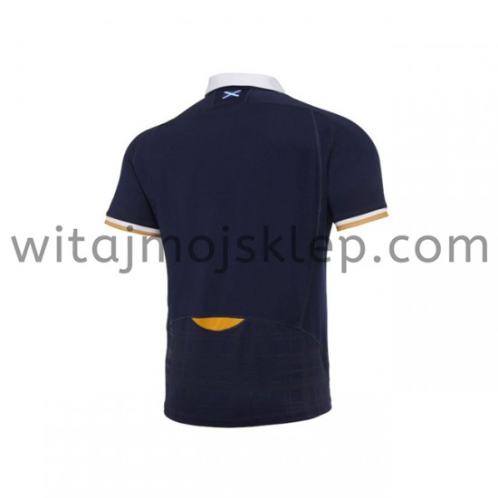 Koszulka Reprezentacja Szkocji w Rugby Stroje Domowe 2020-2021 Krótkie Rękawy