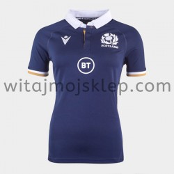 Koszulka Reprezentacja Szkocji w Rugby Damska Stroje Domowe 2020-2021 Krótkie Rękawy