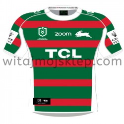 Koszulka South Sydney Rabbitohs Rugby Stroje Wyjazdowe 2021 Krótkie Rękawy