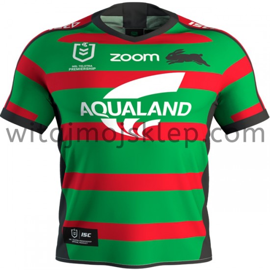 Koszulka South Sydney Rabbitohs Rugby Stroje Domowe 2020 Krótkie Rękawy