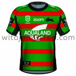 Koszulka South Sydney Rabbitohs Rugby Stroje Domowe 2021 Krótkie Rękawy