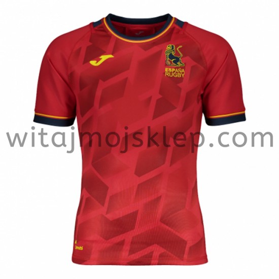Koszulka Reprezentacja Hiszpanii w Rugby Stroje Domowe 2021 Krótkie Rękawy