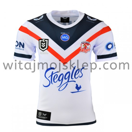 Koszulka Sydney Roosters Rugby Stroje Wyjazdowe 2021 Krótkie Rękawy