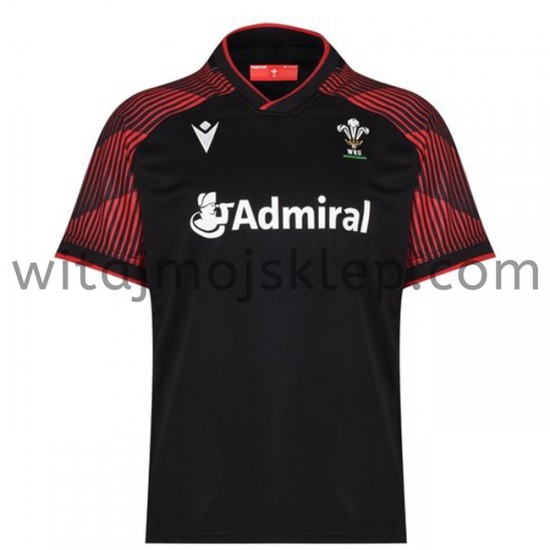 Koszulka Reprezentacja Walii w Rugby 7S Stroje Wyjazdowe 2020-2021 Krótkie Rękawy