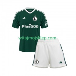 Koszulka Legia Warsaw Dziecięca Stroje Wyjazdowe 2024-2025 Krótkie Rękawy